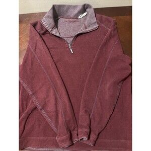 Tommy Bahama Quarter Zip Pullover Maroon Jacket Men’s Large